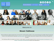 Tablet Screenshot of mosaic-clubhouse.org